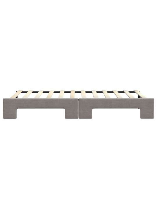 Válenda s přistýlkou taupe 90 x 200 cm textil