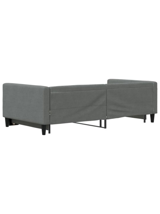 Válenda s přistýlkou tmavě šedá 100 x 200 cm textil
