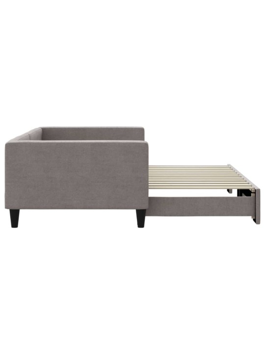 Válenda s přistýlkou taupe 100 x 200 cm textil