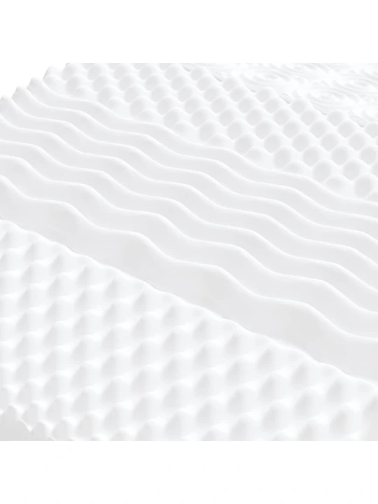 Válenda s přistýlkou a matracemi světle šedá 90 x 200 cm textil