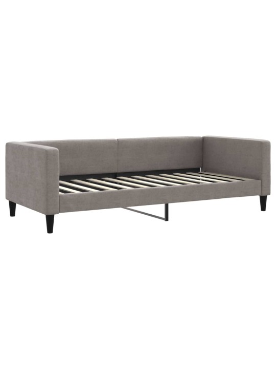 Válenda s přistýlkou a zásuvkami taupe 90 x 200 cm textil