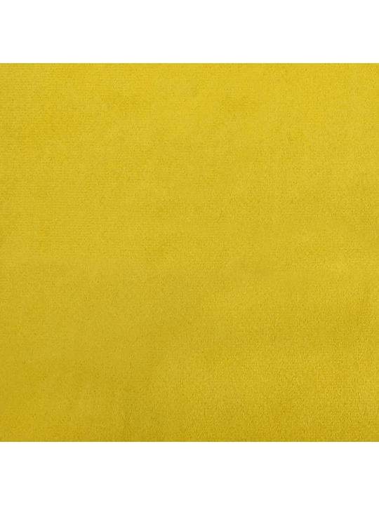 Válenda s matrací žlutá 90 x 200 cm samet