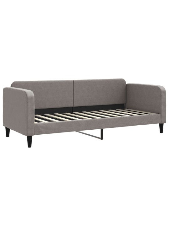 Válenda s matrací taupe 80 x 200 cm textil