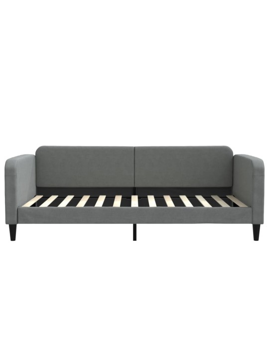 Válenda s matrací tmavě šedá 100 x 200 cm textil