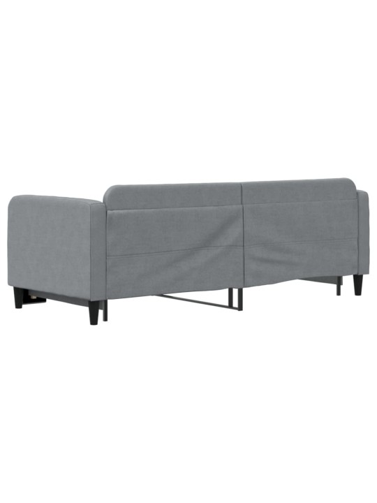 Válenda s přistýlkou světle šedá 80 x 200 cm textil