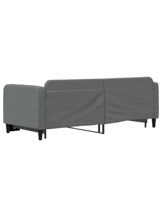 Válenda s přistýlkou tmavě šedá 80 x 200 cm textil