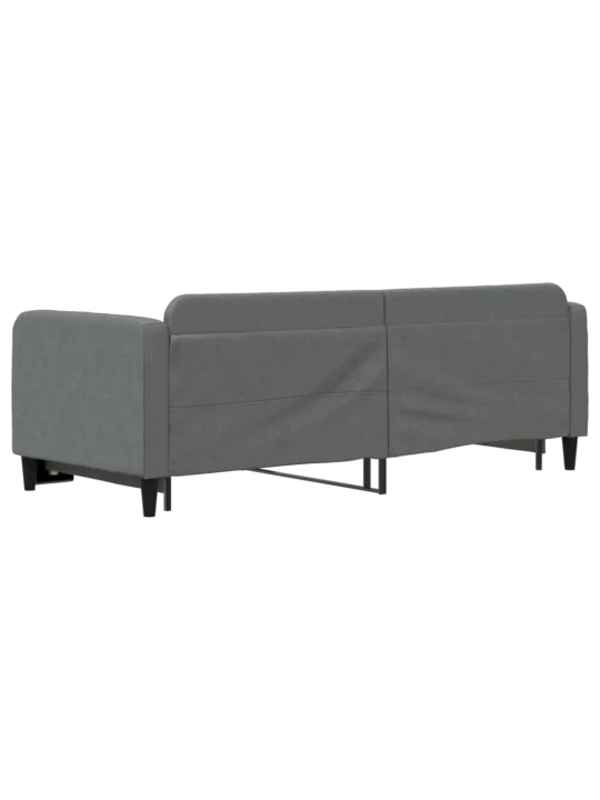 Válenda s přistýlkou tmavě šedá 80 x 200 cm textil
