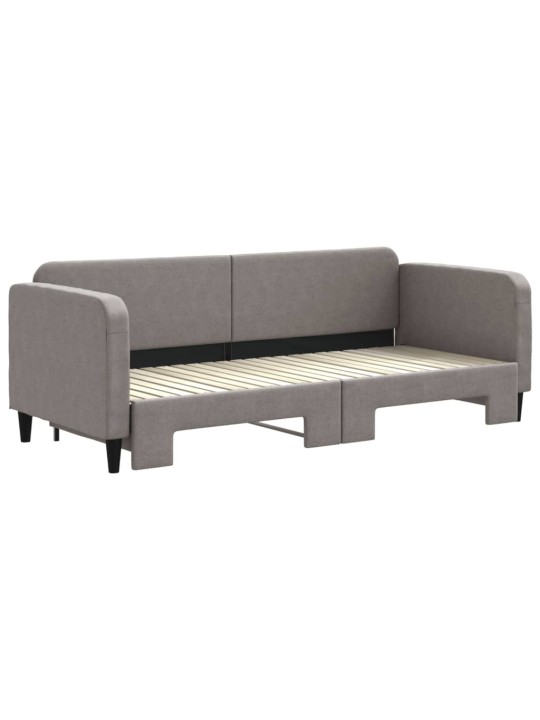 Válenda s přistýlkou taupe 80 x 200 cm textil