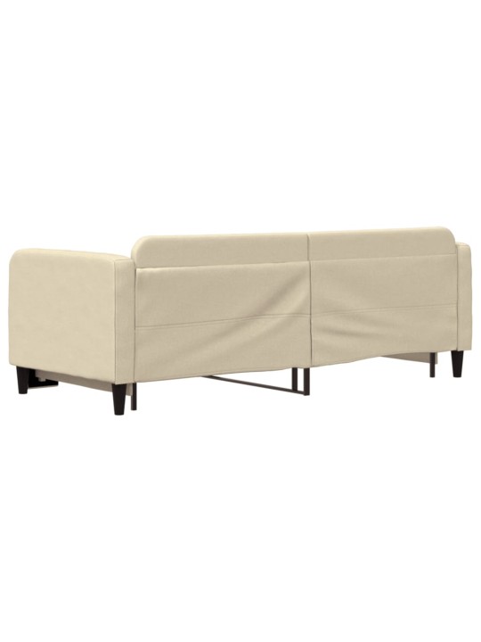 Válenda s přistýlkou krémová 80 x 200 cm textil