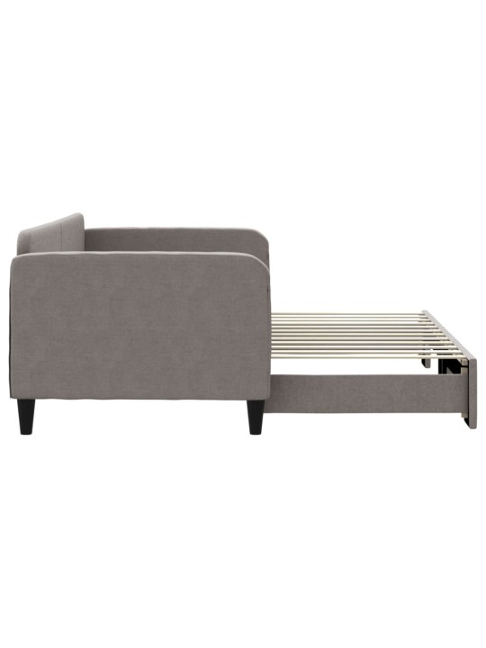 Válenda s přistýlkou taupe 90 x 200 cm textil