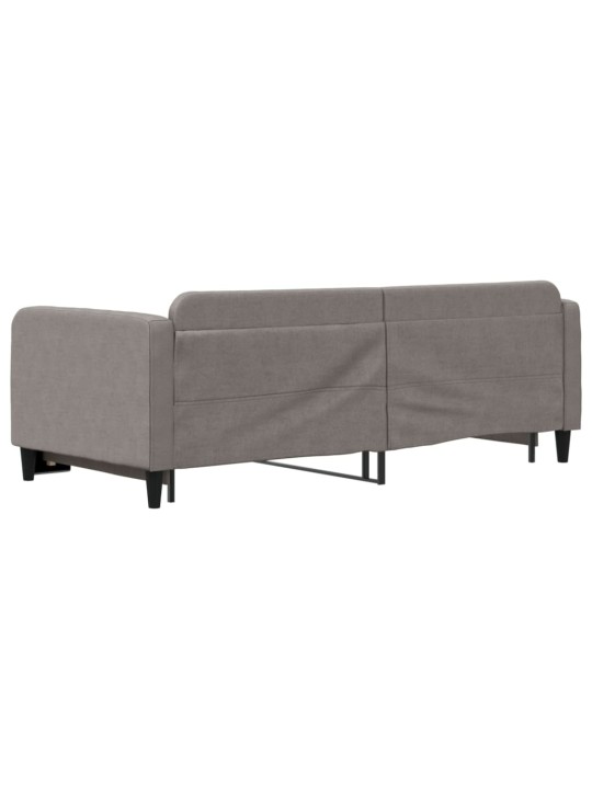 Válenda s přistýlkou taupe 90 x 200 cm textil