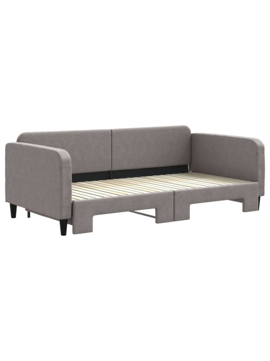 Válenda s přistýlkou taupe 100 x 200 cm textil