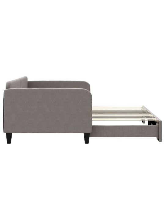 Válenda s přistýlkou taupe 100 x 200 cm textil