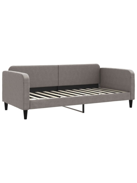 Válenda s přistýlkou a matracemi taupe 90 x 200 cm textil