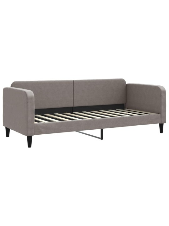 Válenda s přistýlkou a zásuvkami taupe 80 x 200 cm textil