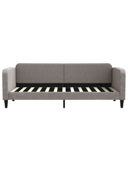 Válenda s přistýlkou a zásuvkami taupe 80 x 200 cm textil