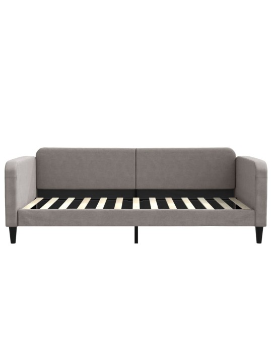 Válenda s přistýlkou a zásuvkami taupe 100 x 200 cm textil