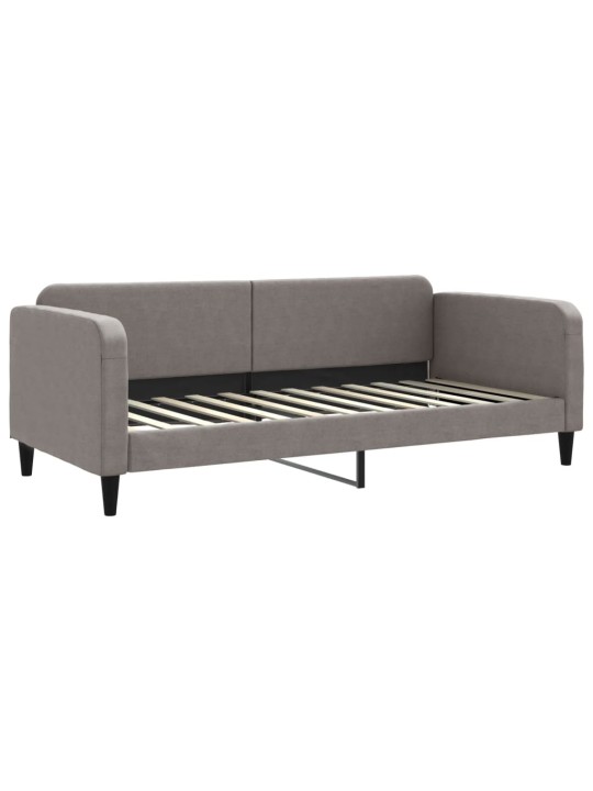 Válenda s přistýlkou a zásuvkami taupe 90 x 200 cm textil