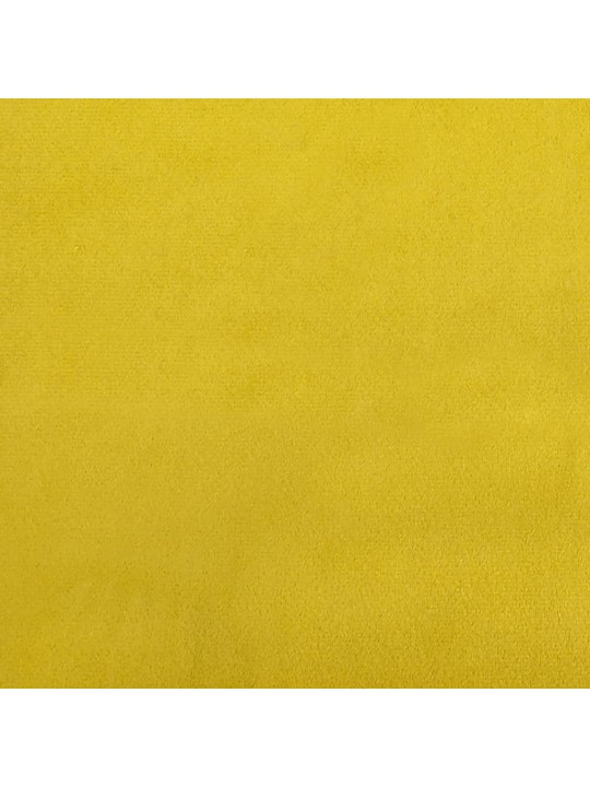 Válenda s přistýlkou žlutá 90 x 200 cm samet
