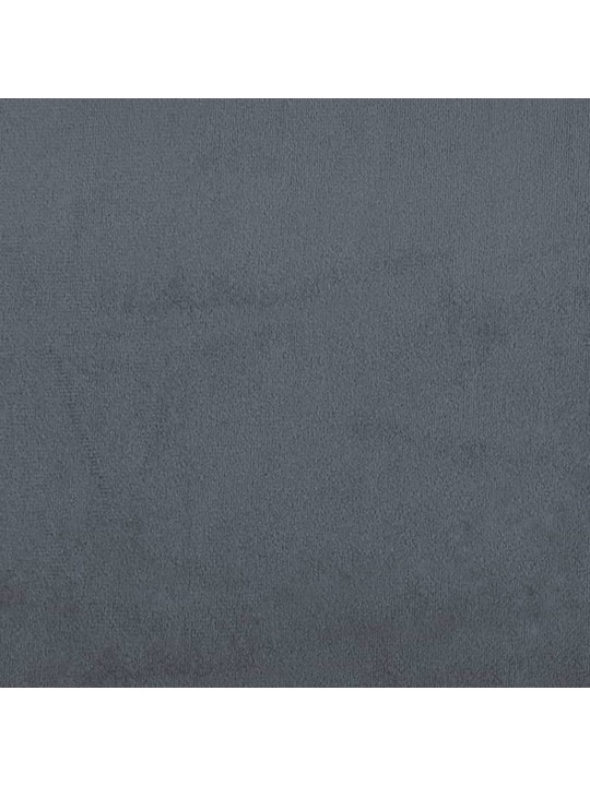 Válenda s přistýlkou tmavě šedá 100 x 200 cm samet
