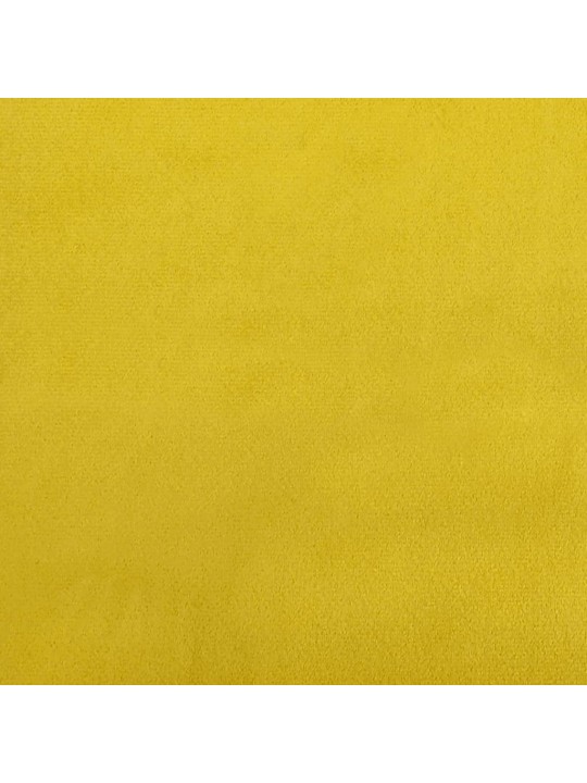 Válenda s přistýlkou žlutá 100 x 200 cm samet