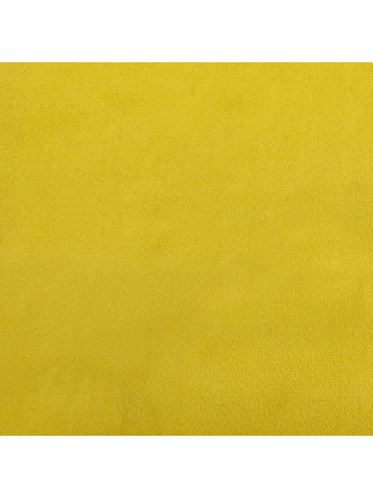 Válenda s matrací žlutá 80 x 200 cm samet