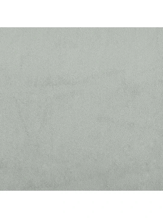 Válenda s matrací světle šedá 100 x 200 cm samet