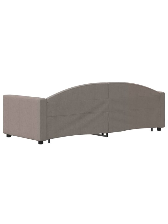 Válenda s přistýlkou taupe 80 x 200 cm textil