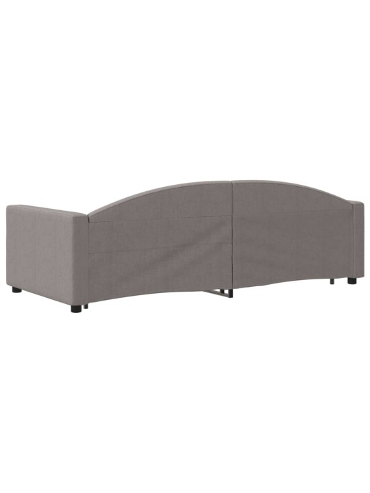 Válenda s přistýlkou taupe 90 x 200 cm textil