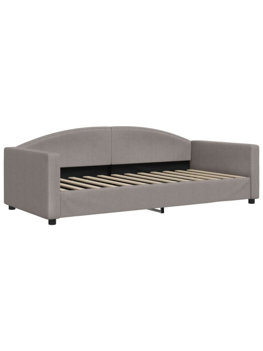 Válenda s přistýlkou taupe 90 x 200 cm textil