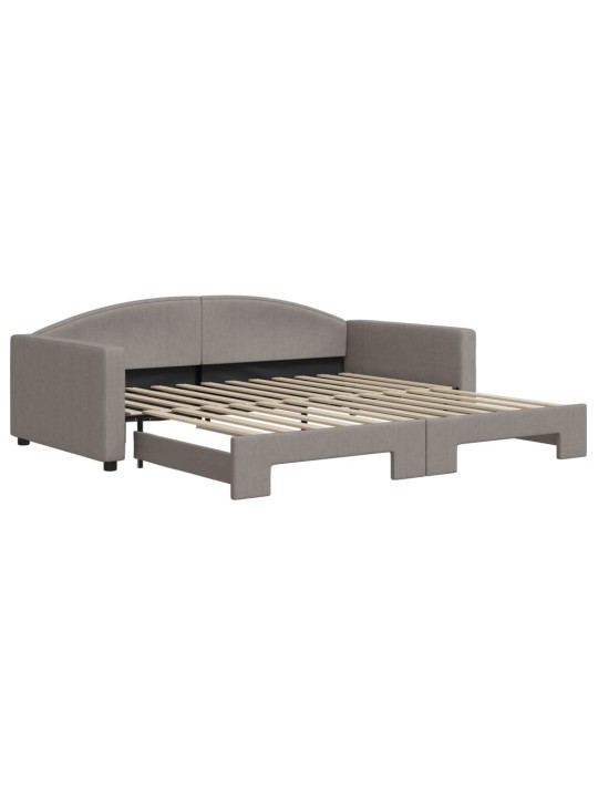 Válenda s přistýlkou taupe 100 x 200 cm textil