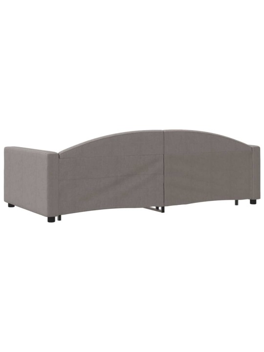 Válenda s přistýlkou taupe 100 x 200 cm textil