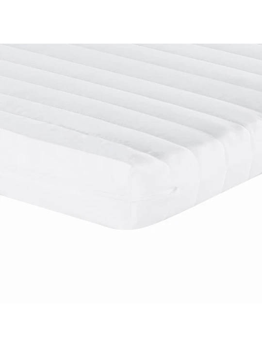 Válenda s přistýlkou a zásuvkami krémová 100 x 200 cm textil