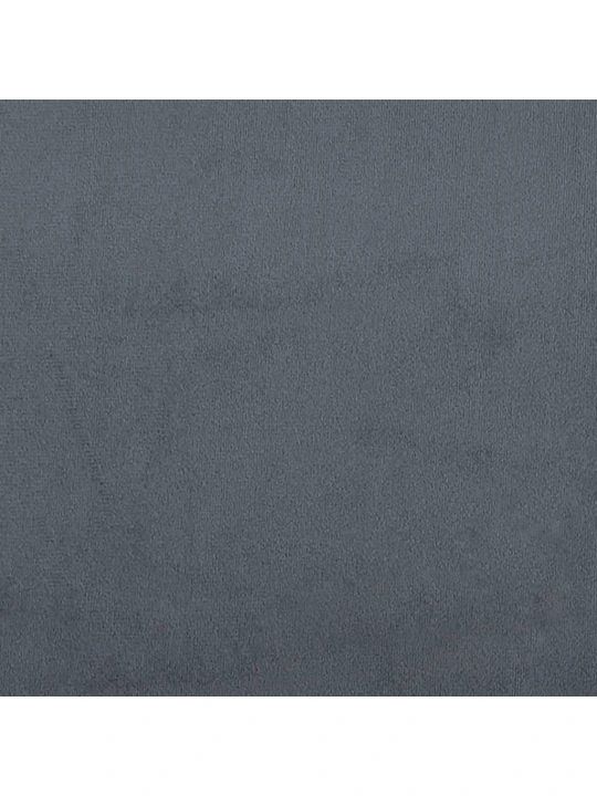 Válenda s matrací tmavě šedá 90 x 190 cm samet