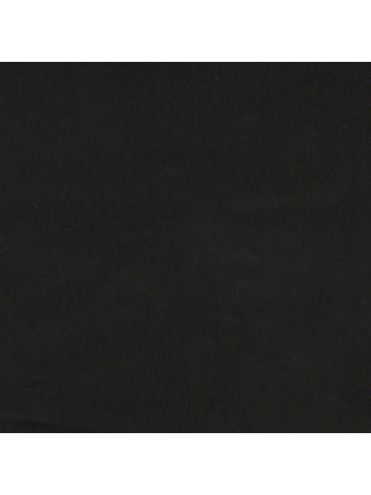 Válenda s matrací černá 90 x 190 cm samet