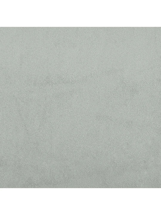 Válenda s přistýlkou světle šedá 100 x 200 cm samet