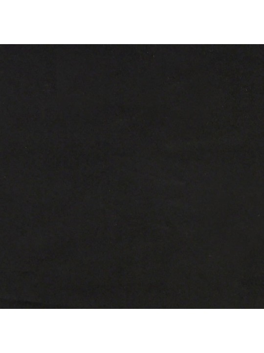 Válenda s přistýlkou černá 100 x 200 cm samet