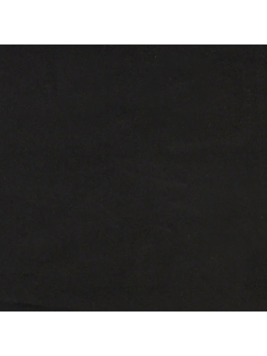 Válenda s přistýlkou a matracemi černá 100 x 200 cm samet