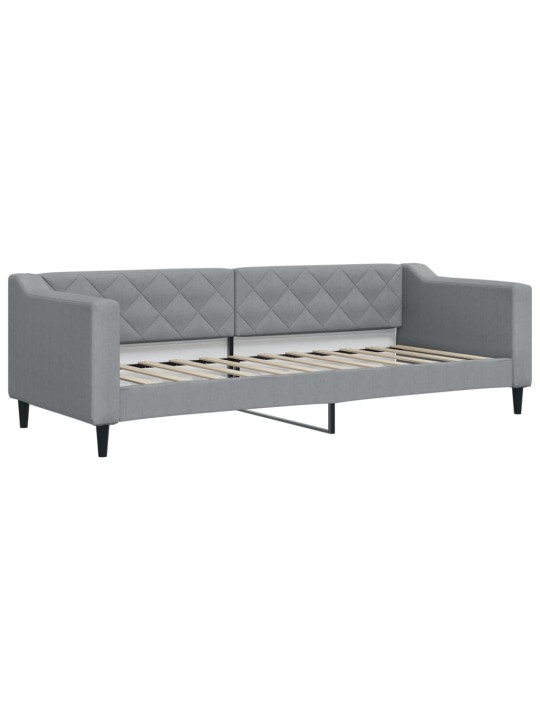 Válenda s přistýlkou světle šedá 80 x 200 cm textil