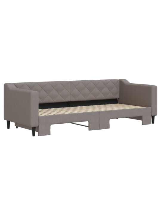 Válenda s přistýlkou taupe 80 x 200 cm textil