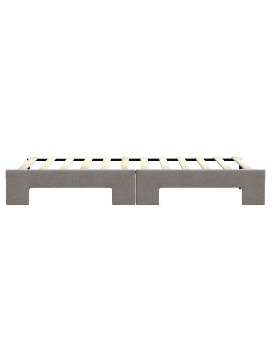 Válenda s přistýlkou taupe 80 x 200 cm textil