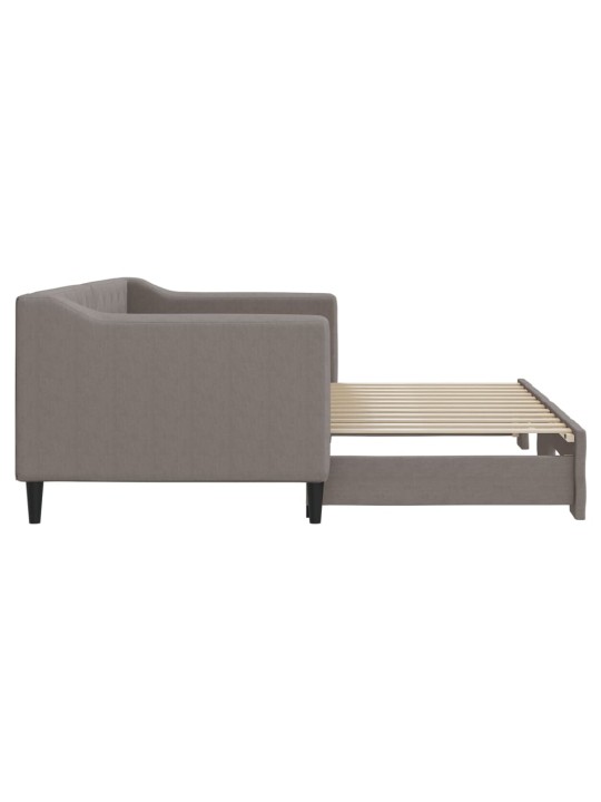 Válenda s přistýlkou taupe 80 x 200 cm textil