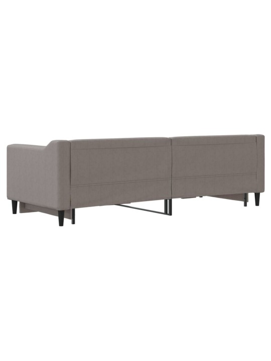 Válenda s přistýlkou taupe 80 x 200 cm textil