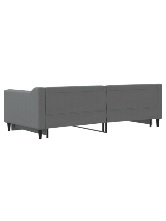 Válenda s přistýlkou tmavě šedá 90 x 200 cm textil
