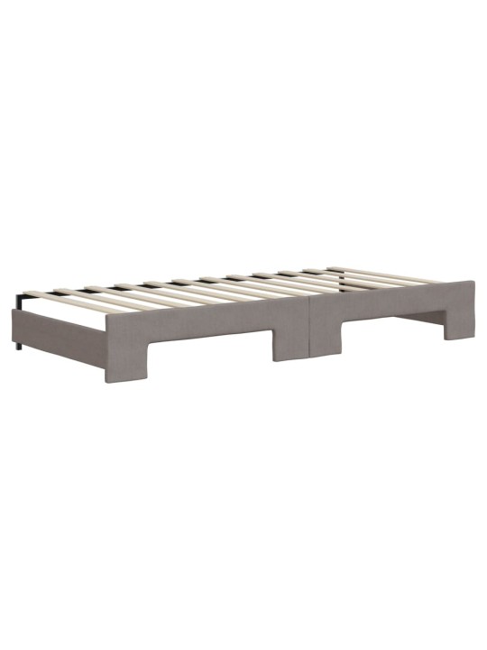 Válenda s přistýlkou taupe 90 x 200 cm textil