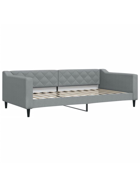 Válenda s přistýlkou světle šedá 100 x 200 cm textil