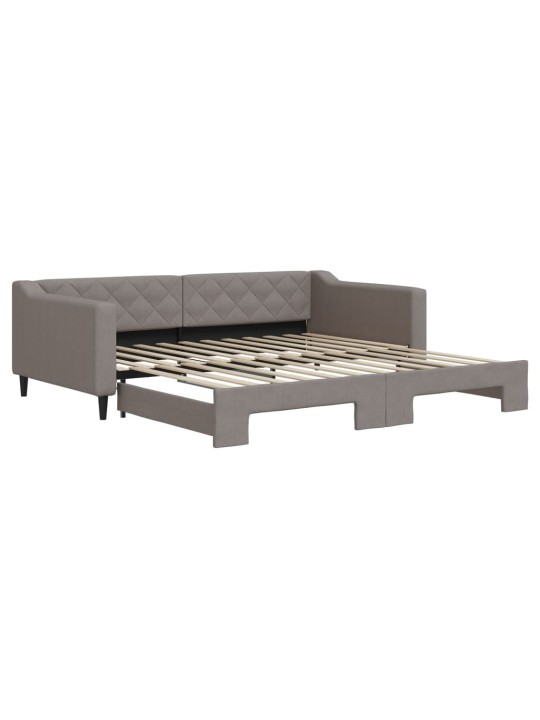 Válenda s přistýlkou taupe 100 x 200 cm textil