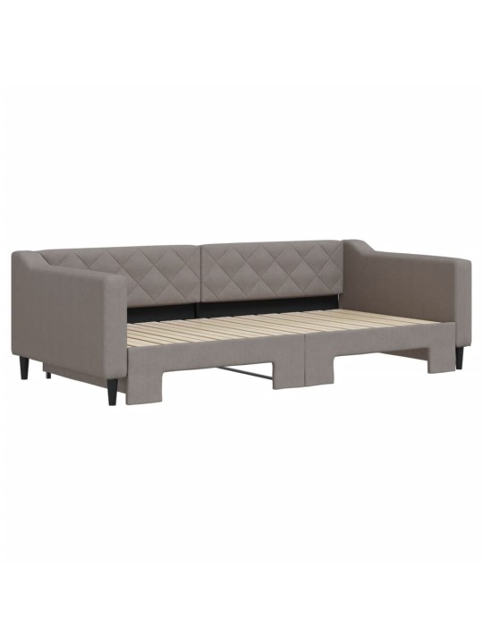 Válenda s přistýlkou taupe 100 x 200 cm textil