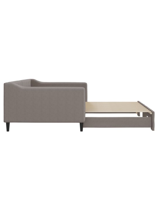 Válenda s přistýlkou taupe 100 x 200 cm textil