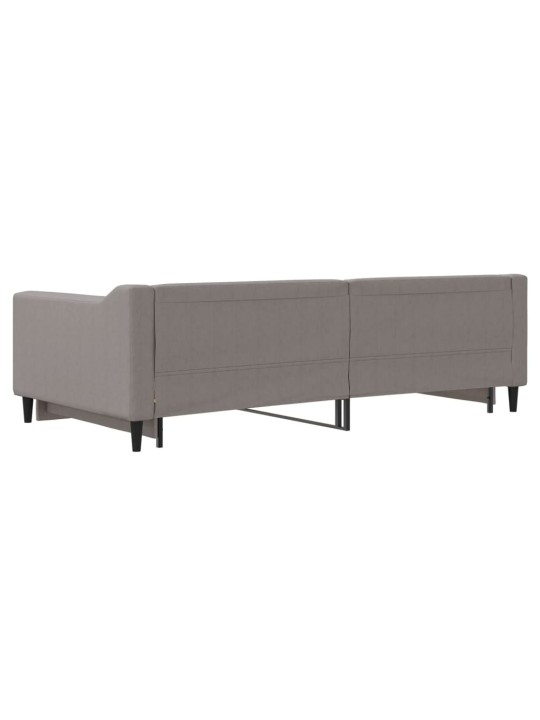 Válenda s přistýlkou taupe 100 x 200 cm textil
